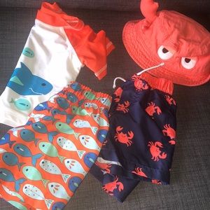 Boy’s Summer Swimwear (6-9 M) 🌊🦀🐟